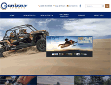 Tablet Screenshot of grizzlysportsusa.com